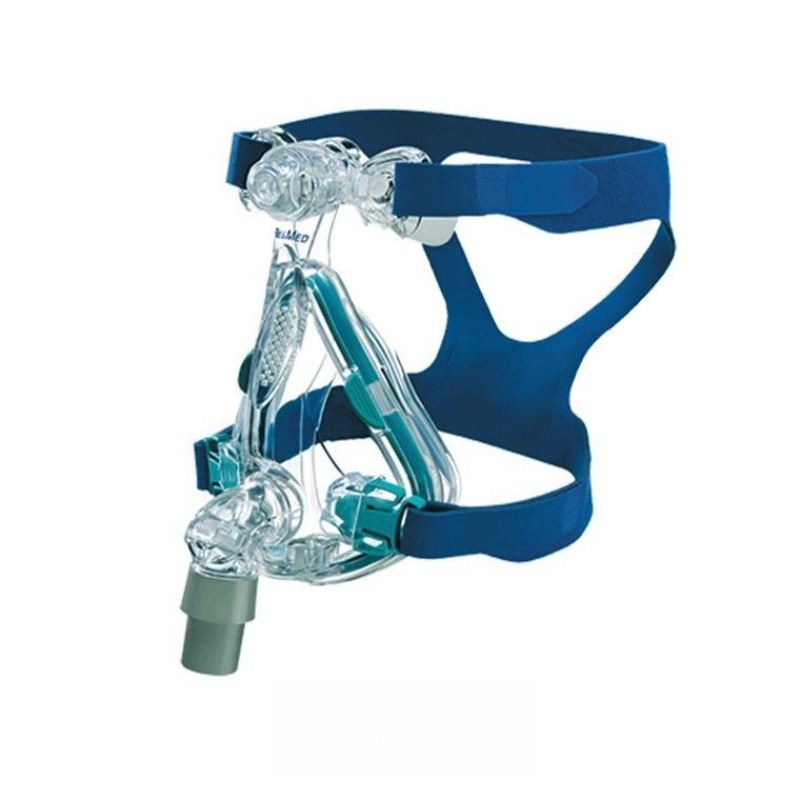 Silicone Mask Bracket - 人工呼吸器用フルフェイス鼻マスク いびき防止 睡眠時無呼吸症候群用 フレーム、シリコンパッド、ヘッドバンドバックル付き 家庭用フェイスマスク