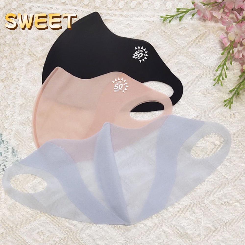 Cloth Face Mask Washable - 超薄型抗 uv アイスシルクサンシェードマスク夏のアウトドアスポーツ乗馬フェイスマスク抗花粉跡のない顔保護フェイスベール