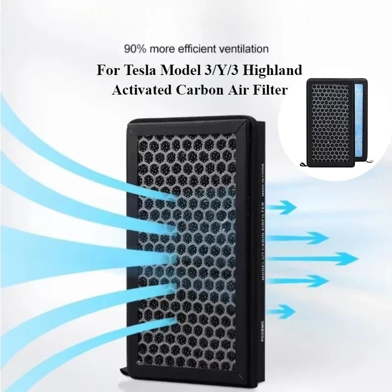 Filter Replacement N95 - テスラモデル 3/Y/3 ハイランド 2024 HEPA N95