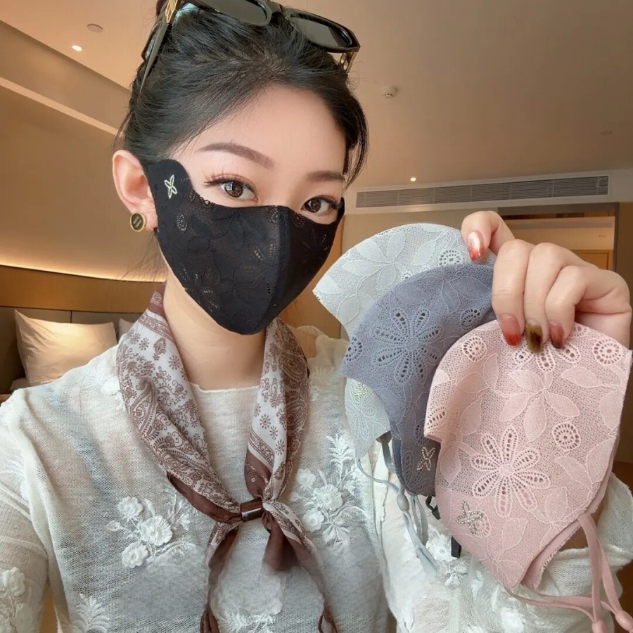 レースアイプロテクションマスク - 女性用の立体的で軽量、通 - Cloth Face Mask Washable のレビューと価格