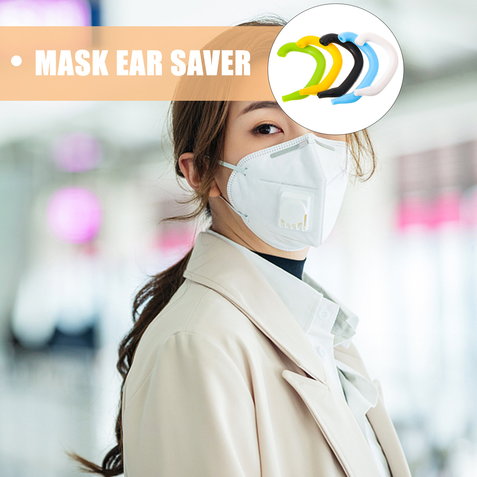 5 個プレミアムシリコンイヤーセーバーマスク耳プロテクターイ - Mask Ear Saver Strap のレビューと価格
