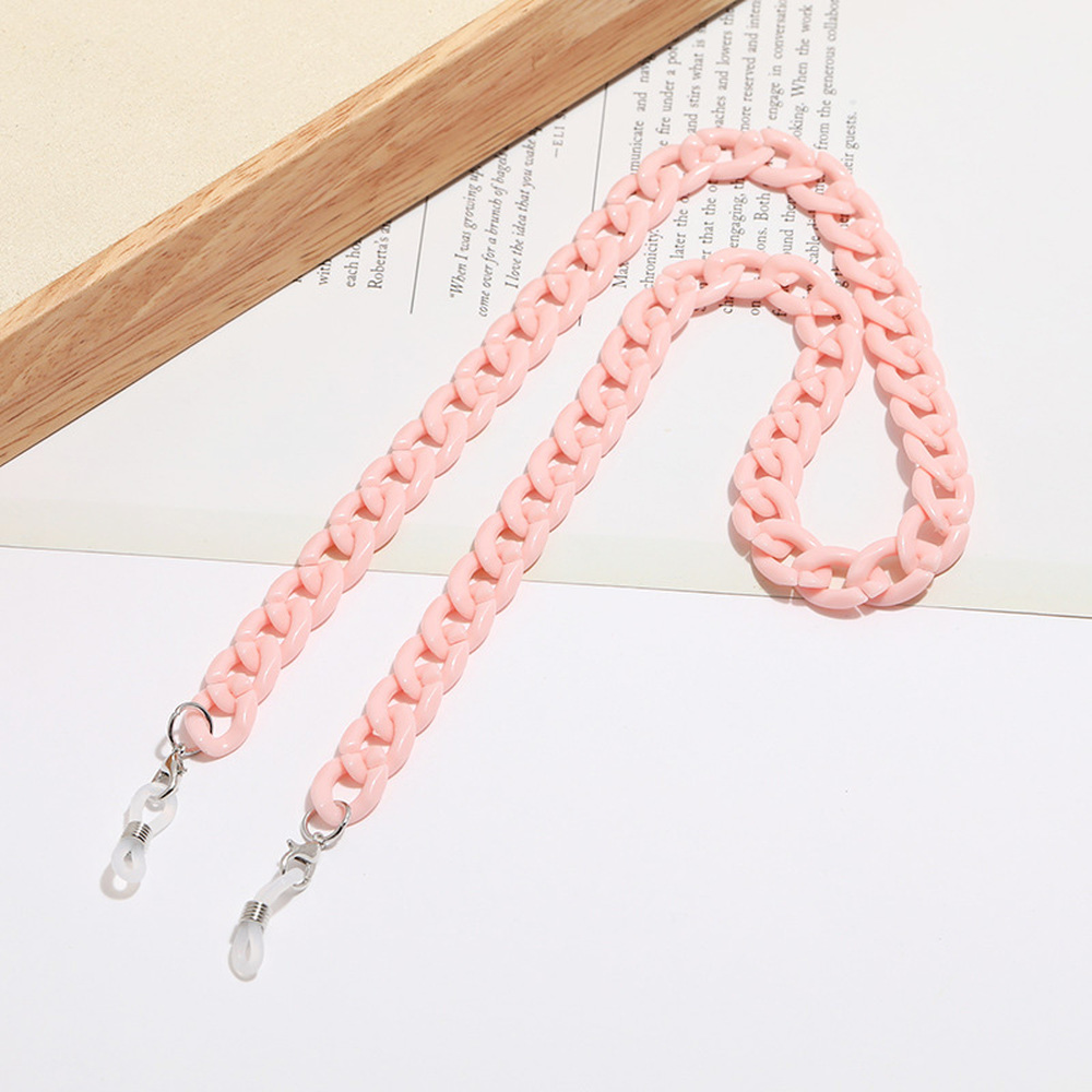 女性用レトロレジンサングラス,滑り止めチェーン,学生用アクリ - Mask Chain Holder のレビューと価格