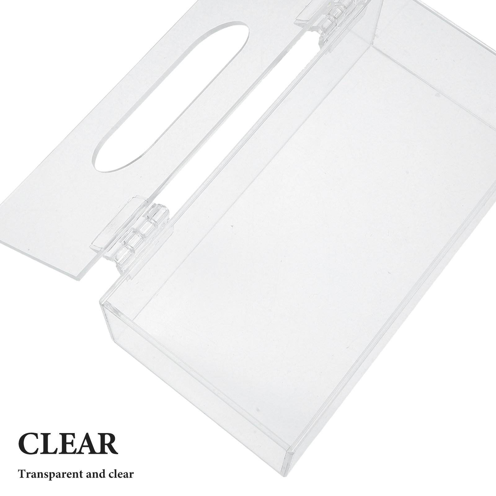 透明アクリル製マスク収納ボックス 7.9x4x2.6インチ  - Face Mask Storage Box のレビューと価格