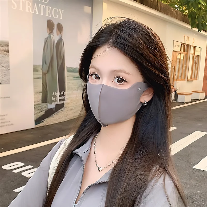 1PC 夏用日焼け止めフェイスマスク通気性女性 UV 保護ト - Cloth Face Mask Washable のレビューと価格