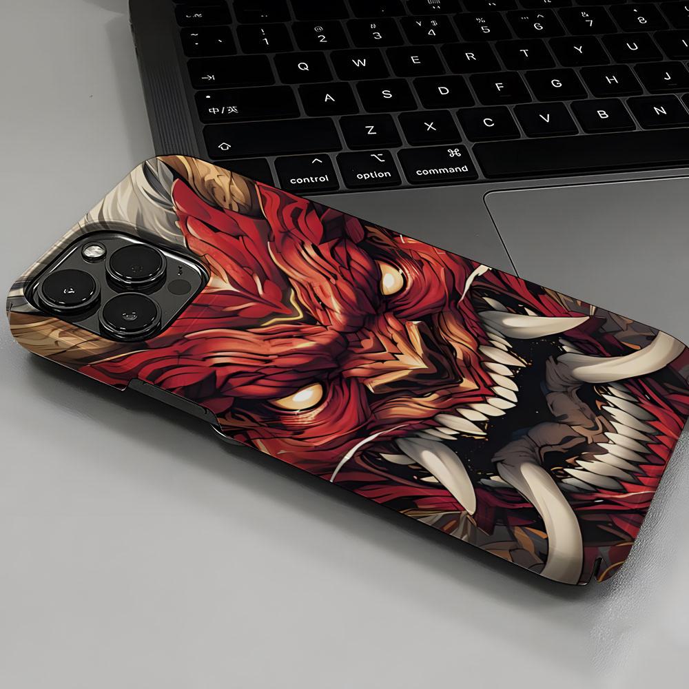 日本の侍鬼マスク柄スマホケース iPhone 16 17 1 - Mask Case Hard Shell のレビューと価格