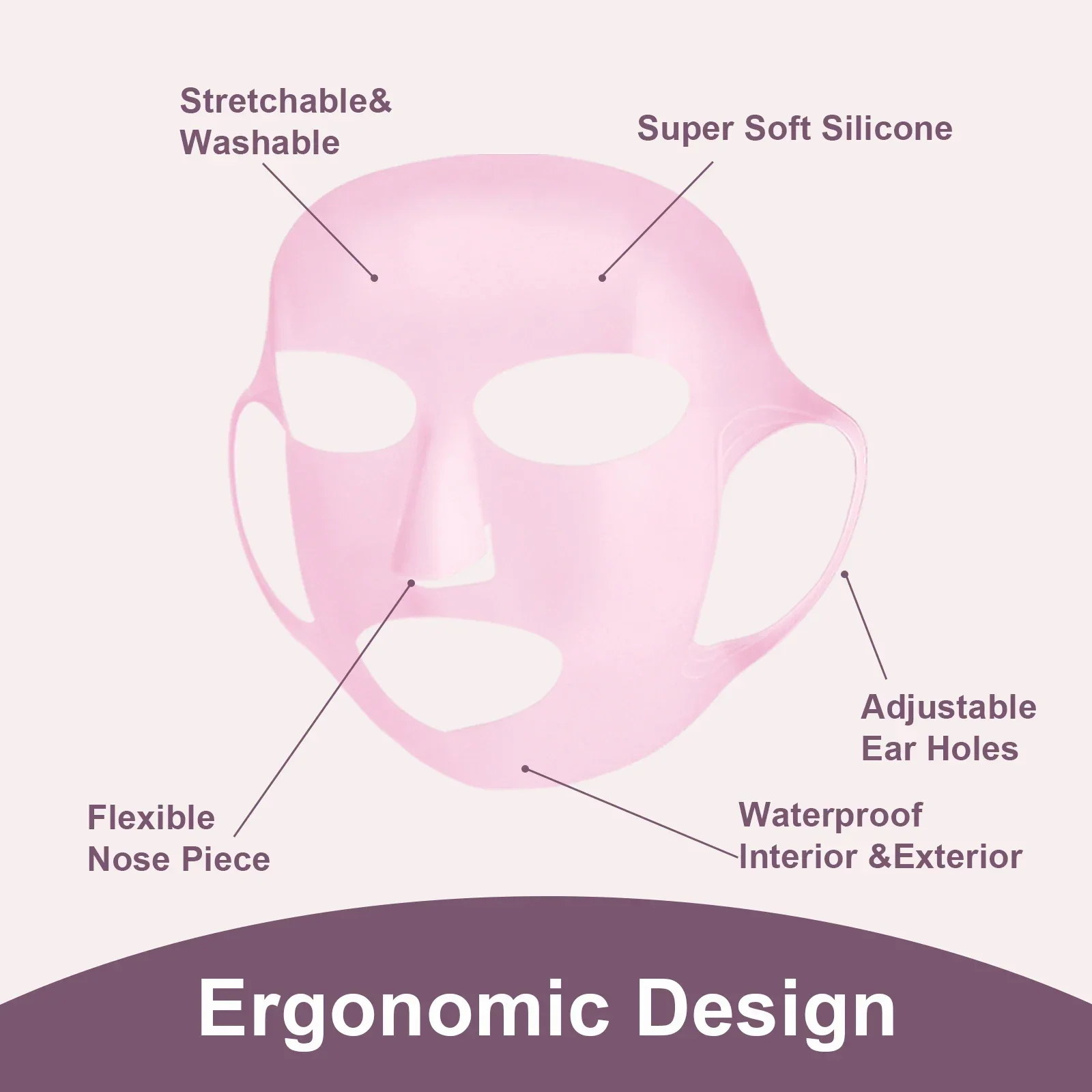 シリコーンフェイスマスクホルダー 再利用可能なシリコーンフェ - Silicone Mask Bracket のレビューと価格