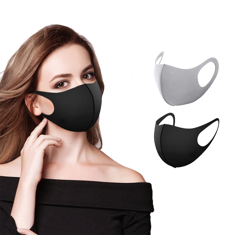 5/10 個ファッション固体イヤーループマスク春防塵洗える再 - Cloth Face Mask Washable のレビューと価格