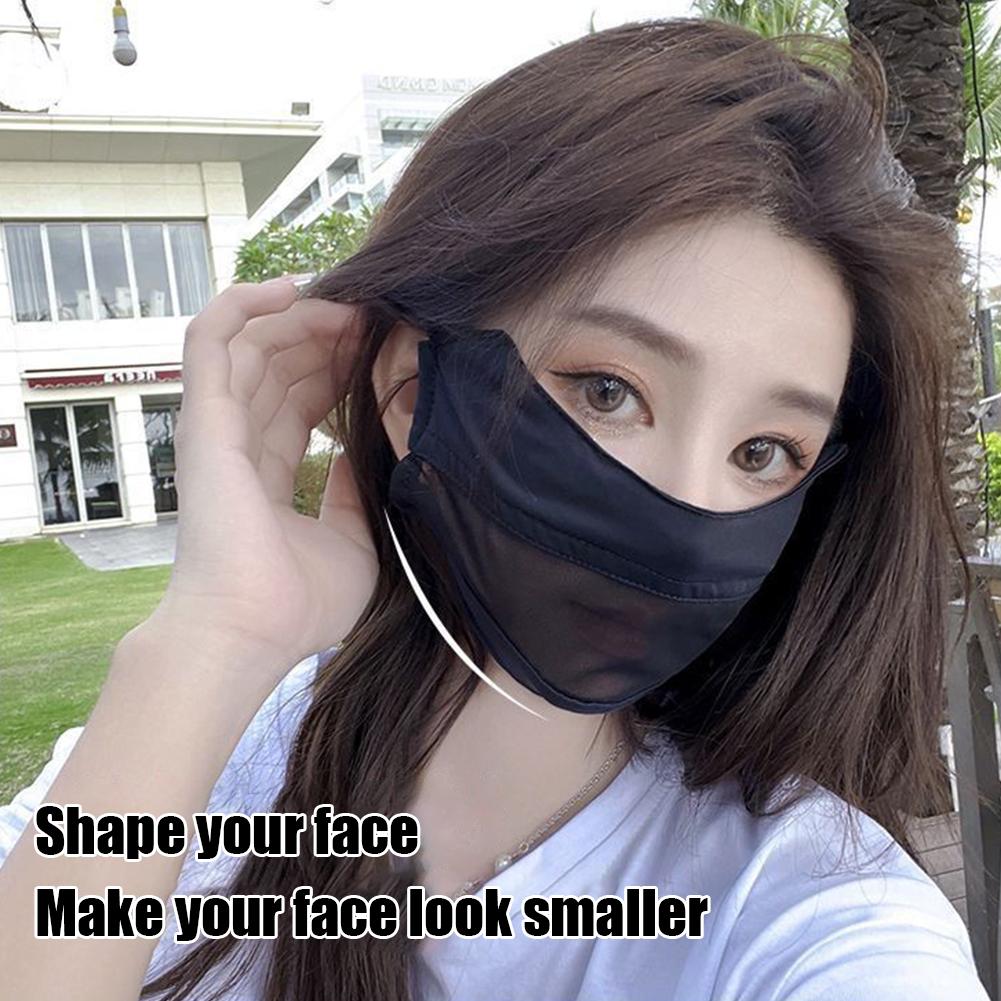 UV保護フェイスマスク洗える夏用通気性メッシュパッチワークフ - Cloth Face Mask Washable のレビューと価格