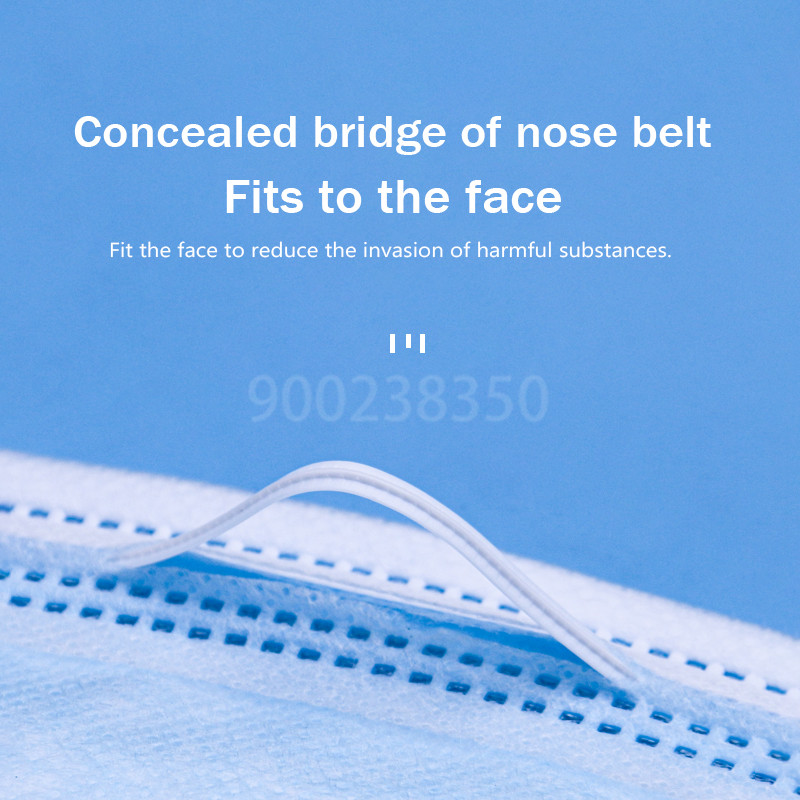 10-500 個使い捨て大人個別パッケージマスクフィルターメ - Disposable Mask Blue のレビューと価格