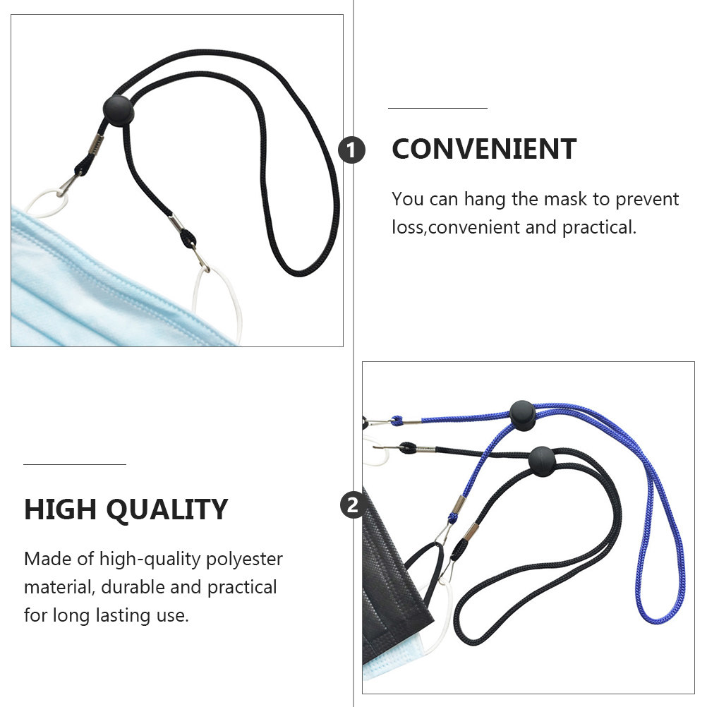 10個入り落下防止フェイスマスク用ストラップ、長さ調節可能、 - Mask Ear Saver Strap のレビューと価格